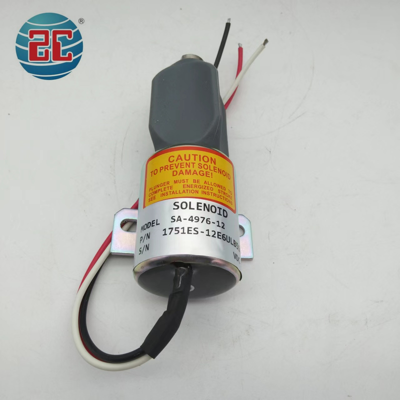 Клапан соленоида стопа SA-4876-12 1751ES-12E6ULB5S8 для проводов двигателя 12V 3 экскаватора